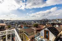 Nespecifikovaný výhled na destinaci Istanbul nebo výhled na město při pohledu z hotelu