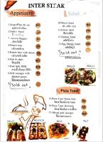 un menú para una pizzería con diferentes tipos de comida en The Wes Village, incl free Breakfast & 100 THB food gift, en Chiang Dao