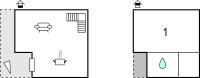 Plan piętra w obiekcie Awesome Apartment In Baska With Wifi