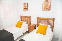 Postel nebo postele na pokoji v ubytování Apartamento Las Chapas - bonito y tranquilo