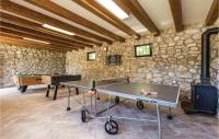 Stolní tenis v ubytování Beautiful Home In Perusic With Wifi nebo okolí