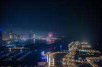 Nespecifikovaný výhled na destinaci Dubaj nebo výhled na město při pohledu z apartmánu
