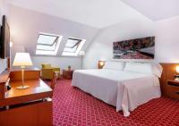 Hotel Zentral Leónにあるベッド