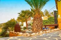 A garden outside Villa Charma with private pool and Air conditioning close to sitges in peaceful location