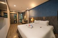 Solare De Monte Hotel & Spaにあるベッド