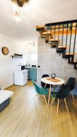 Kuchyňa alebo kuchynka v ubytovaní Loft House Rozewie - Całoroczne domki z Balią ogrodową