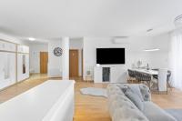 Televízia a/alebo spoločenská miestnosť v ubytovaní Apartment Puma v centre Piešťan
