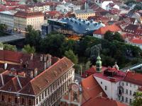 Výhľad na mesto Graz alebo výhľad na mesto priamo z hotela