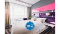 Posteľ alebo postele v izbe v ubytovaní METROPOL Hotel Katowice