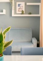 A seating area at La Via del Mare