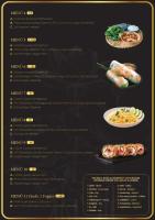 página de un menú para un restaurante en Hotel Wesselényi, en Győr