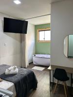 Hotel Chão Mineiroにあるベッド