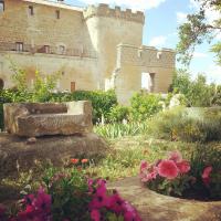 A garden outside Posada Real Castillo del Buen Amor