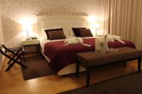Uma cama ou camas num quarto em Quinta de Santo Estêvão Hotel Rural