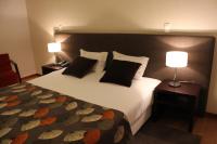 Uma cama ou camas num quarto em Quinta de Santo Estêvão Hotel Rural