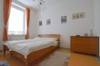 Postel nebo postele na pokoji v ubytování Apartmán Promenáda