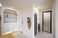 John's Apartmentにあるキッチンまたは簡易キッチン
