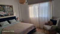 Postel nebo postele na pokoji v ubytování Beach apartment's