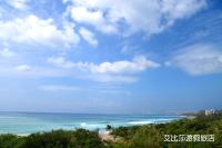 a view of the ocean from a beach at Ibizakenting Hotel in Kenting
