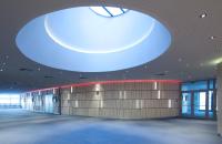 a large room with a large circular ceiling at Clarion Congress Hotel Olomouc in Olomouc