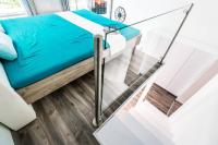 Posteľ alebo postele v izbe v ubytovaní BpR Szondi Cozy Apartment