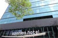a building with a sign for a southern hotel at Sonnien Hotel in Taipei