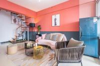 Zhengzhou Jinshui·Provincial Government· Locals Apartment 00161830にあるシーティングエリア