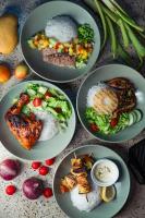 Mad i villaen eller i nærheden