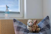 Posezení v ubytování Ferienhaus Strand Hus by Seeblick Ferien ORO, Bestlage am Strand,Sauna,Kamin