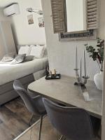 Postel nebo postele na pokoji v ubytování Apartments iris
