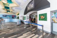 a waiting room at a fast food restaurant at Breathtaking Direct Oceanfront 2BR Retreat at Wyndham Ocean Walk Resort in Daytona Beach