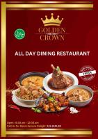 een flyer voor een restaurant met een heleboel eten bij Boss Suites Nana Hotel in Bangkok