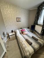 Posteľ alebo postele v izbe v ubytovaní Apartamenty Cieplicka 20a