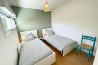 Posteľ alebo postele v izbe v ubytovaní Charmant T3 Ultra cosy Jardin 50m des plages