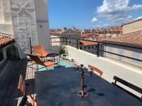 Balkon lub taras w obiekcie Studio Toit terrasse Vieux Port