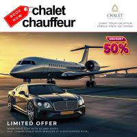 ein Plakat eines Autos neben einem Flugzeug in der Unterkunft Luxury Studio, 29 Boulevard near Burj Khalifa Downtown - Chalet Homes in Dubai