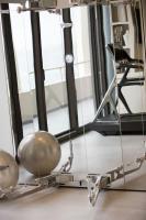 a metal object is on the floor in front of a mirror at Renaissance Santo Domingo Jaragua Hotel & Casino in Santo Domingo