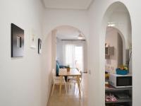 A kitchen or kitchenette at Cozy apartment in downtown area