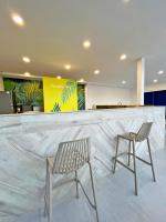 Χώρος καθιστικού στο Zaba Beach House