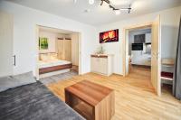 Łóżko lub łóżka w pokoju w obiekcie Appartements Plattlerhof