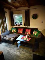 A seating area at Chata na Liptove