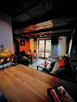 A seating area at Chata na Liptove