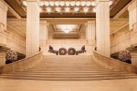 a view of a staircase in a building at ITC Grand Chola, a Luxury Collection Hotel, Chennai in Chennai