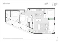 Penthouse Apartment Collingwoodの見取り図または間取り図