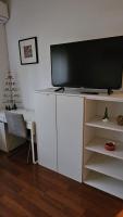Televízia a/alebo spoločenská miestnosť v ubytovaní Savska