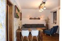 Posezení v ubytování Apartmán Refrino na jedinečném místě