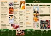 un poster di un menù per un ristorante di Coral Cove Hotel a Da Nang