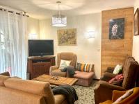 Televízia a/alebo spoločenská miestnosť v ubytovaní L'AIGLON appartement