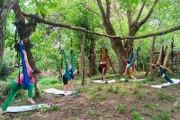 Zahrada ubytování Adventure Camp Emen