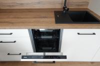 Kuchyň nebo kuchyňský kout v ubytování Apartmán Rozárka Černý Důl